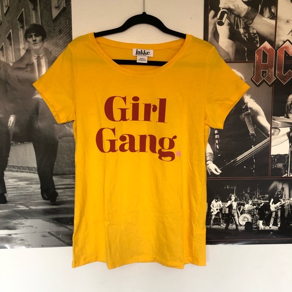 Jakke Tops - jakke girl gang yellow tee Jakke Tops - jakke girl gang yellow tee